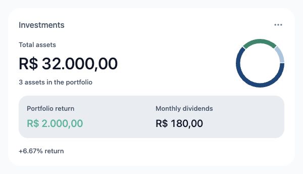 Total assets. App interface · fictional data.